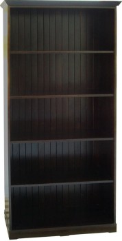 regal drewniany RDB1, drewno lite olcha, kolor wenge