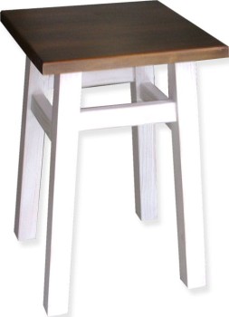 Taboret drewniany prosty